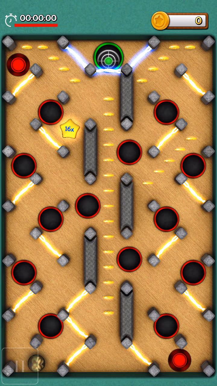 Tilt n Roll 3D level selection screen